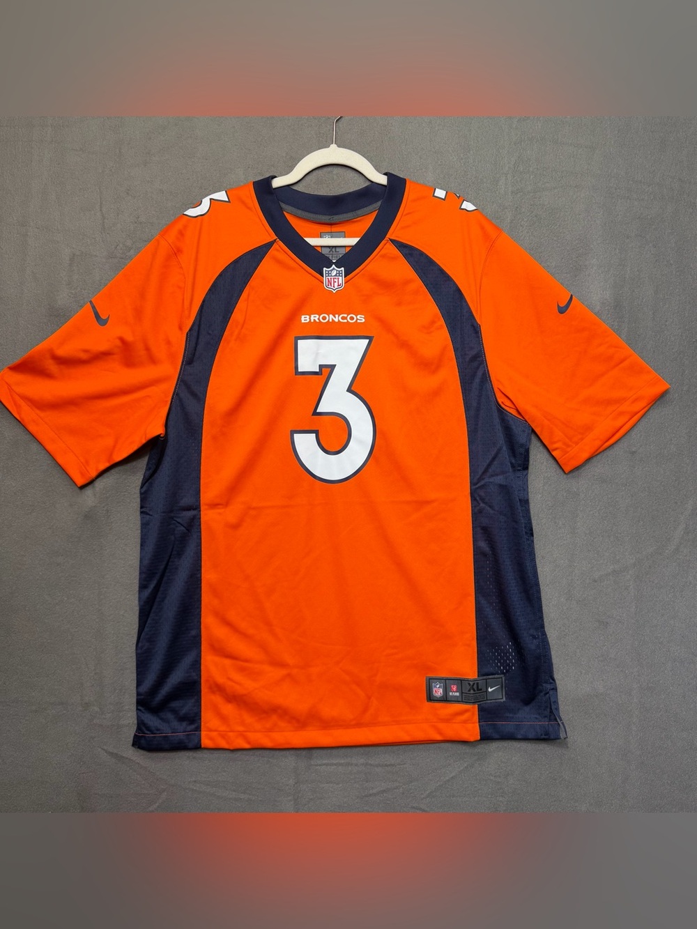 NWT XL nike Denver broncos Russell Wilson Jersey 3 loose fit $130